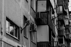 black and white