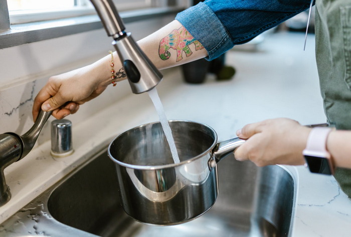 water for cooking